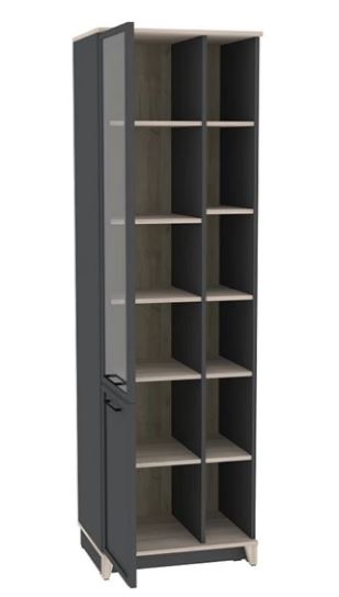 Aurelio 1 (гостиная) Шкаф МЦН (02) (Антрацит/Блэквуд Сатиновый)