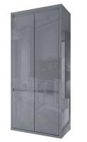 Шкаф 2-х дверный Норден Серый Глянец