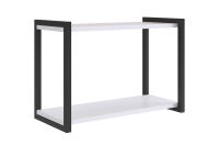 Полка Юниор (белое дерево/чёрный муар)