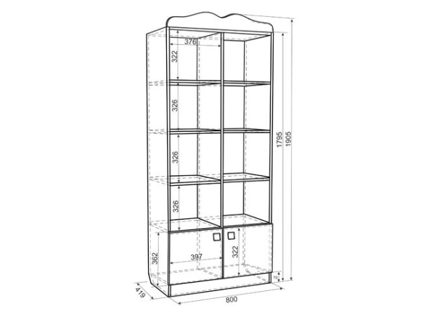 Стеллаж Фэнтези