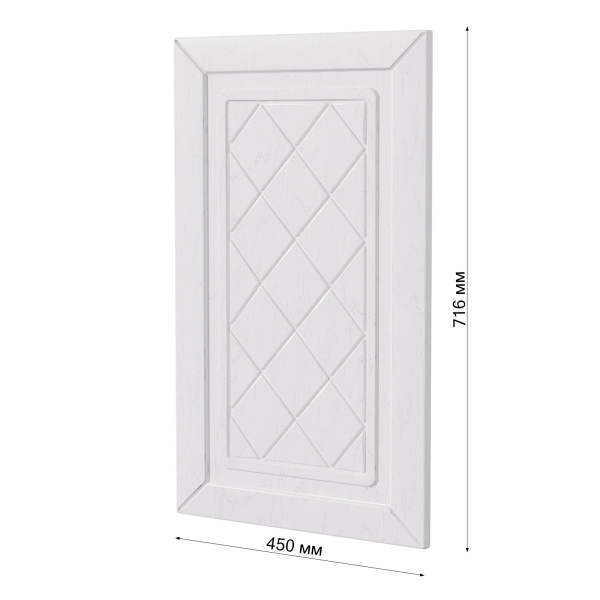 Фасад РОМБ белый 450 для посудомоечной машины