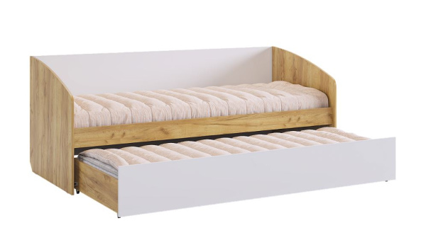 Форсаж Кровать (дуб крафт золотой/белый)