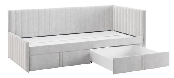 Кровать Твикс (Тахта)  с ящиками 90х200 галька
