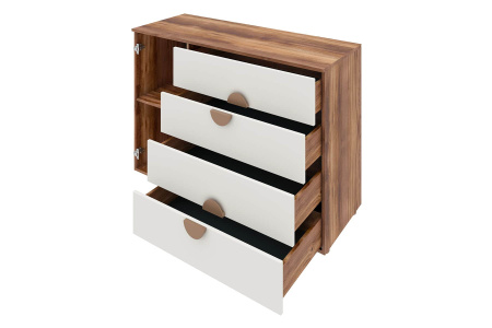 Тризиль Детская 476.05 Комод/Дуб Барокко/зел.камень