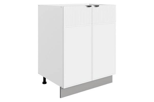 БАРИСТА Шкаф рабочий L600 2 дв гл.Белый