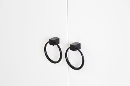 Ева Шкаф 2 дв + 2ящ/103.01/Белое дерево/Белый матовый