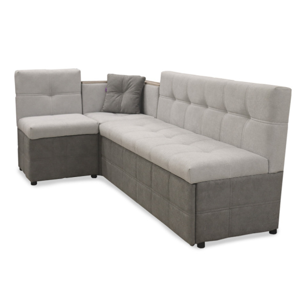 Кухонный уголок "Капучино 3-1" (Правый) (Baly 6/Baly 7) мдф Дуб серый/