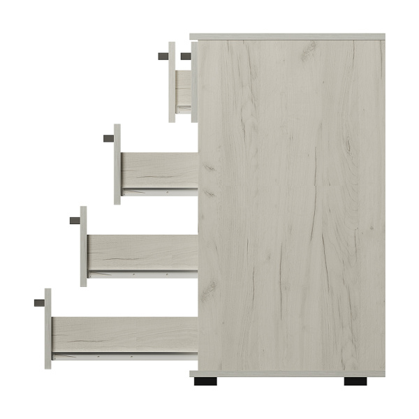 Комод Стандарт № 5 NEW  Дуб крафт белый