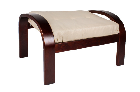  Пуф Сайма ткань Крем Брюле/Венге