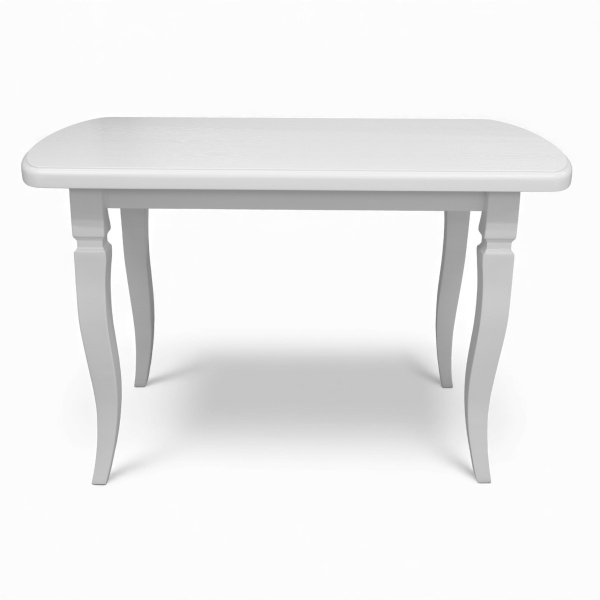 Стол СК 120*70*75,полуовал /белая эмаль/Ножка №5 