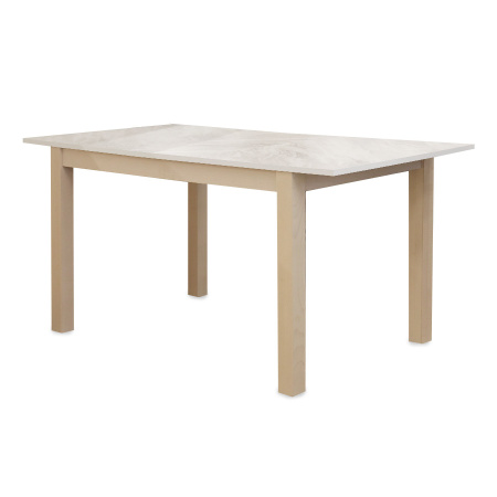 Стол  TME-6931, Меланин, Milky white beech, 1200(+300)*800*740