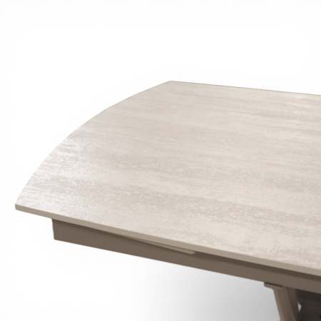 Стол DTM 0410 CS,110+30+30*80*76,Керамика цвет Бежевый 705, ножки Бежевые 9071