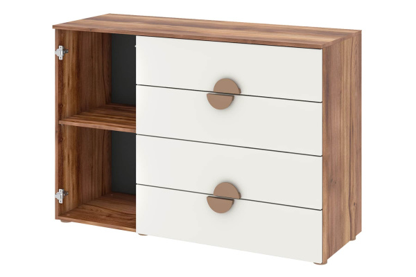 Тризиль Детская 476.05 Комод/Дуб Барокко/зел.камень